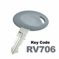 Bauer RV KEY, RV706  , Gray, Egg Shaped, Precut KEY-RV-706